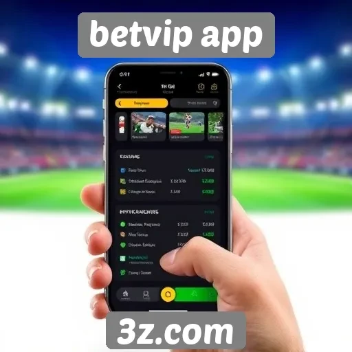 Interface do usuário do betvip app em detalhes